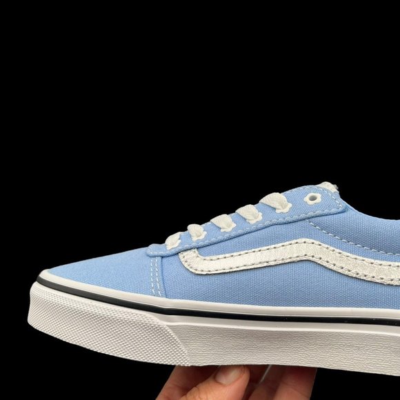 Vans Ward Little Girls Canva Skateboard Sneaker Size 13 Low Top Lace Up Shoes - Picture 14 of 16